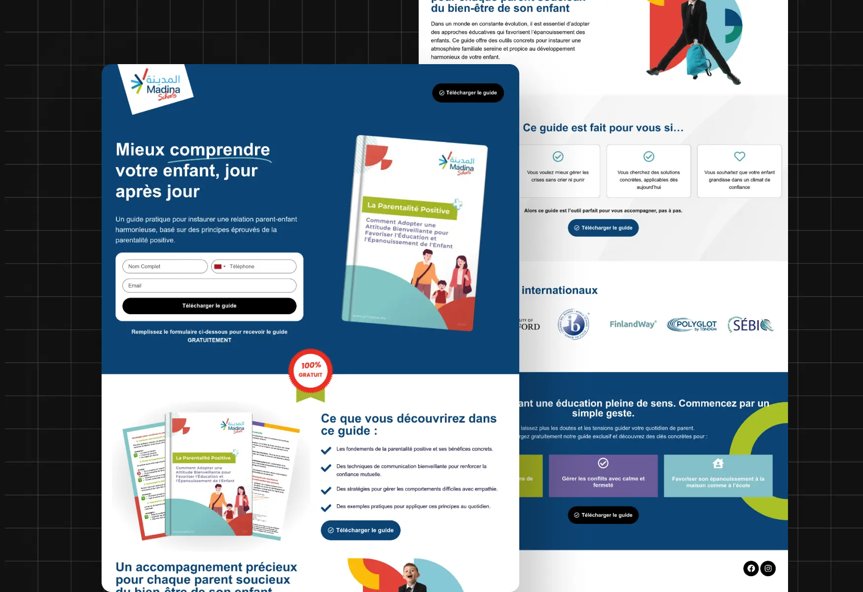 Private School Website Design Project - Educational Web Design Morocco